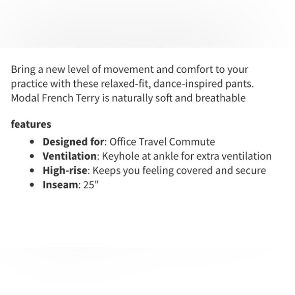 Lululemon spirited sissone pant - Picture 8 of 8